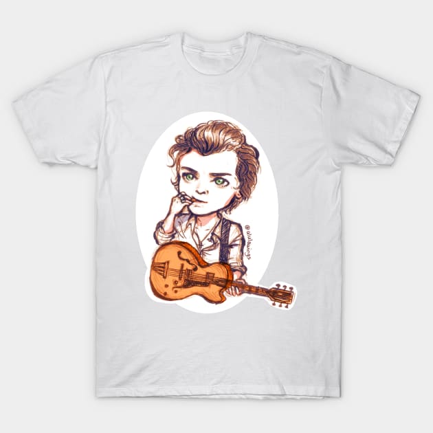 Guitar Pick Bite T-Shirt by alulawings